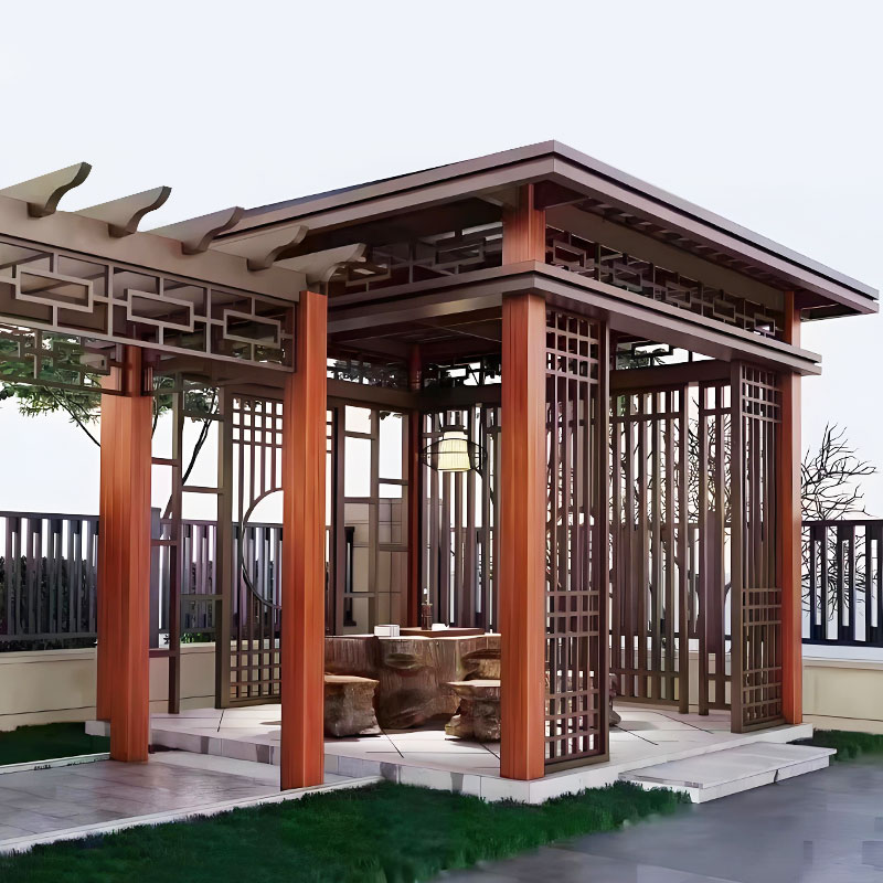 Pergola d'art en alliage d'aluminium