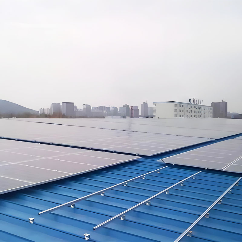 Support solaire de toit en tôle d'acier de couleur