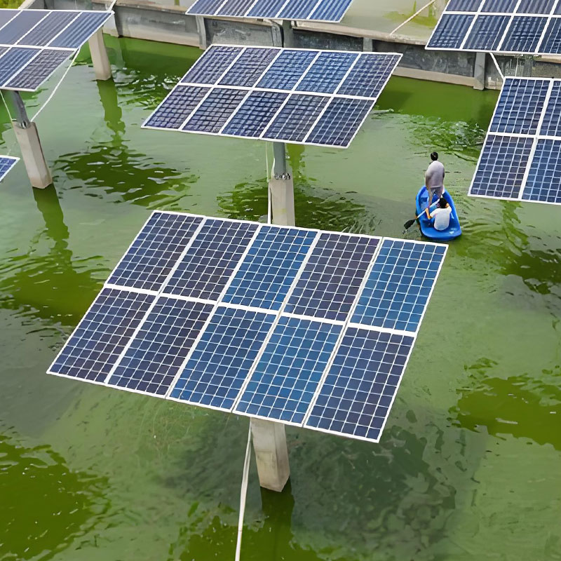 Support solaire à surface d'eau fixe