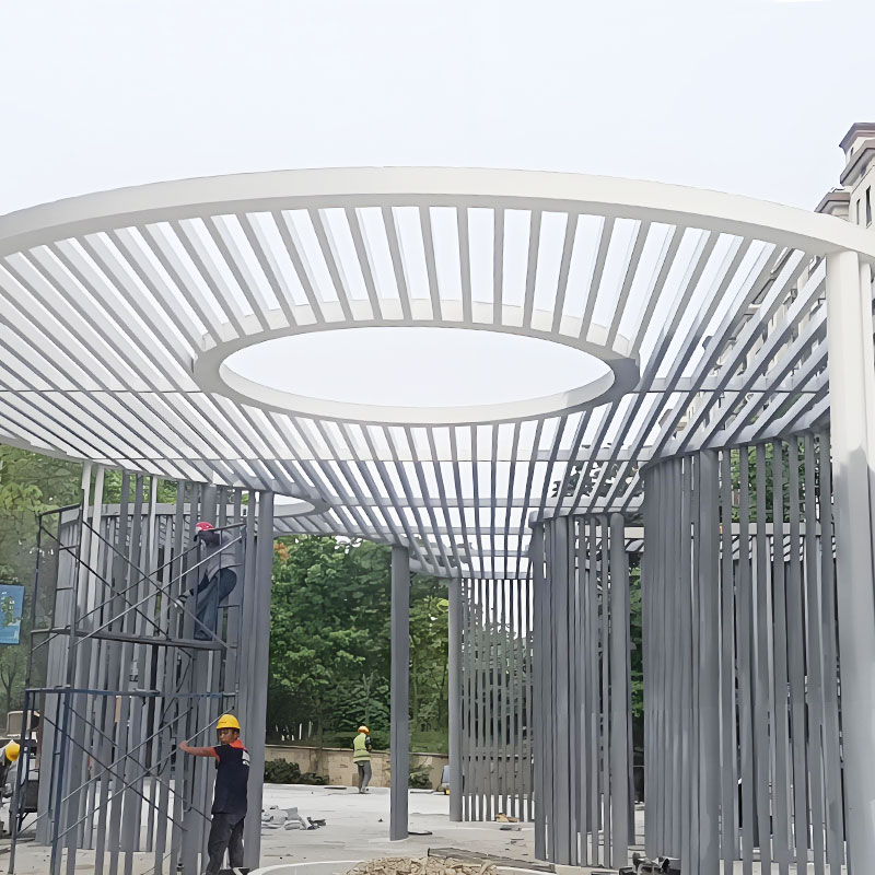 Pergola en acier galvanisé