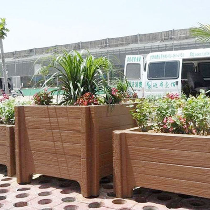 Garde-corps pour jardinière imitation bois