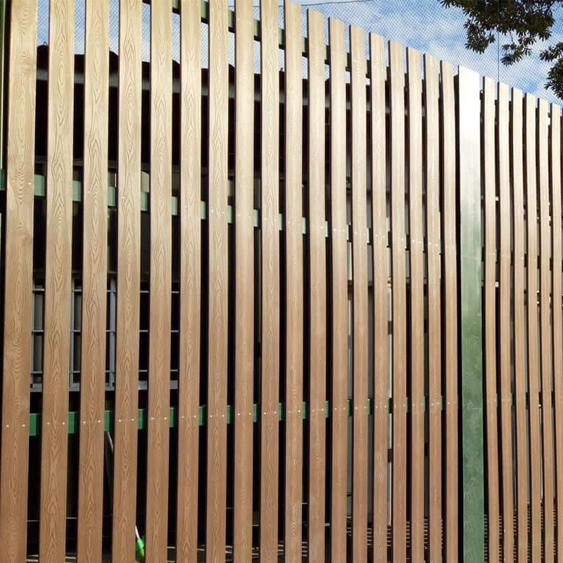 Clôture de grande muraille en bois et plastique (grille)