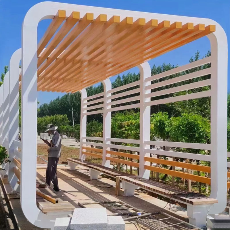 Pergola artistique en inox