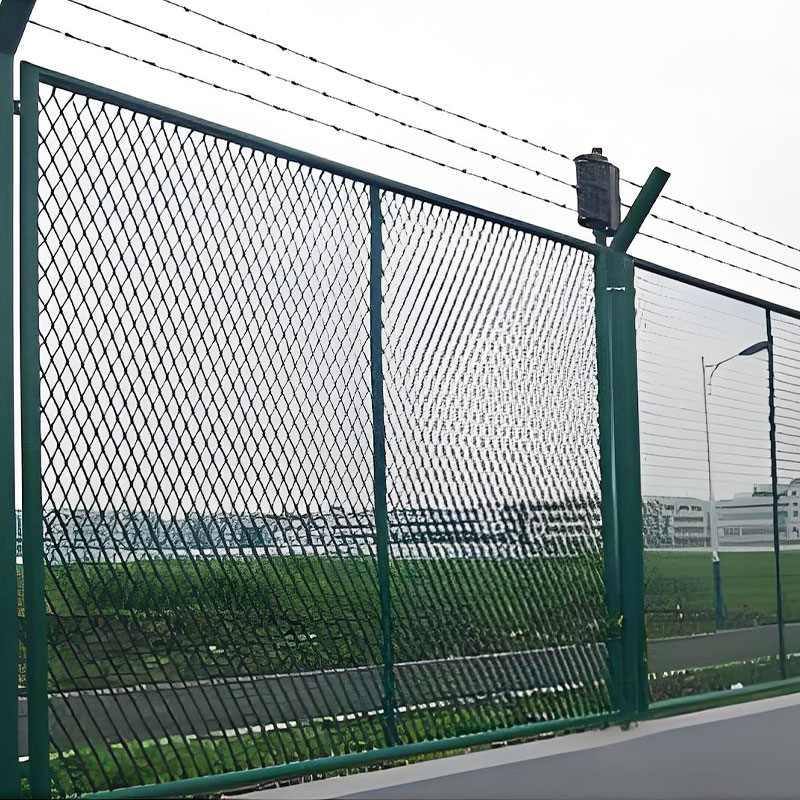 Clôture d'aéroport de prison en fil de fer barbelé en forme de Y-01
